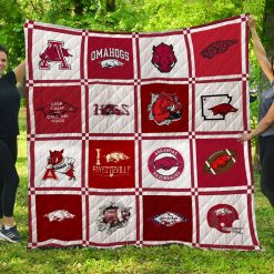 Arkansas Razorback Quilt Blanket LC8