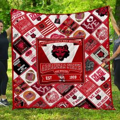 Arkansas State Red Wolves Quilt Blanket LC3