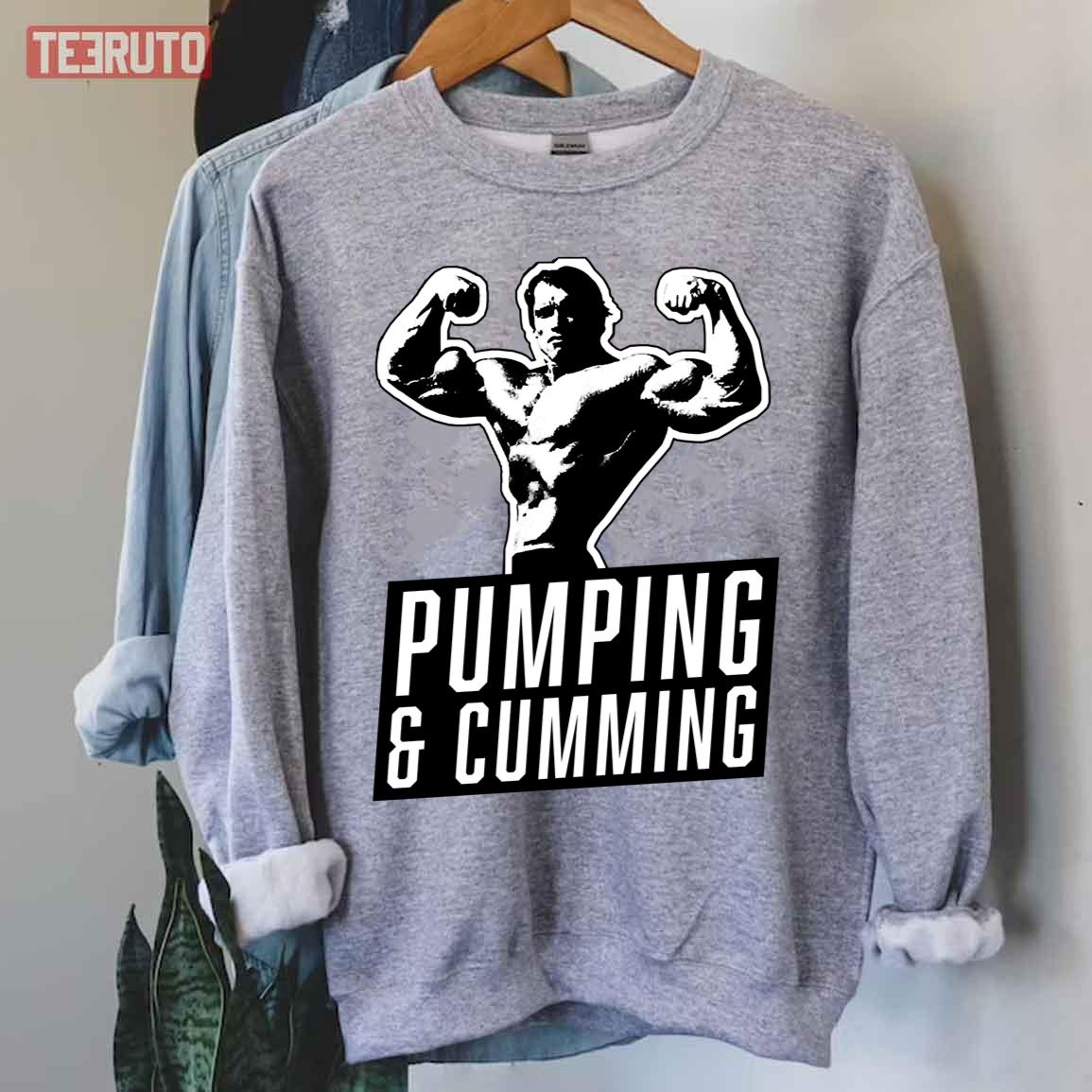 Arnold Schwarzenegger Pumping Cumming Unisex Sweatshirt