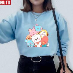 Art Bangtan Group BT21 Unisex Sweatshirt Hooded