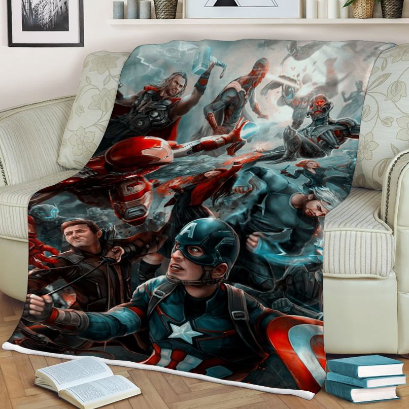 Avenger Marvel Gift, Avenger Marvel Gift For Fan Comfy Sofa Throw Blanket Gift