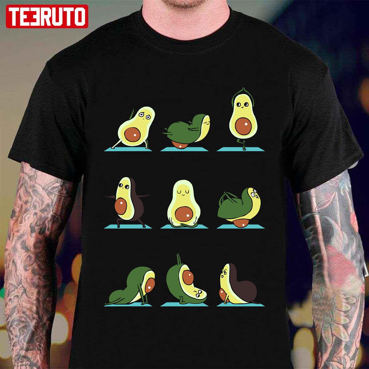 Avocado Yoga Funny Art Unisex T-Shirt