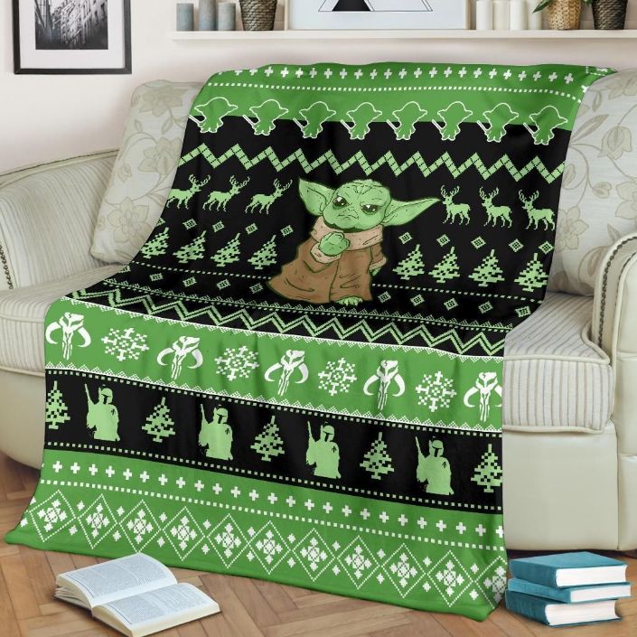 Baby Yoda Star Wars Mandalorian Best Seller Fleece Blanket Gift For Fan, Premium Comfy Sofa Throw Blanket Gift