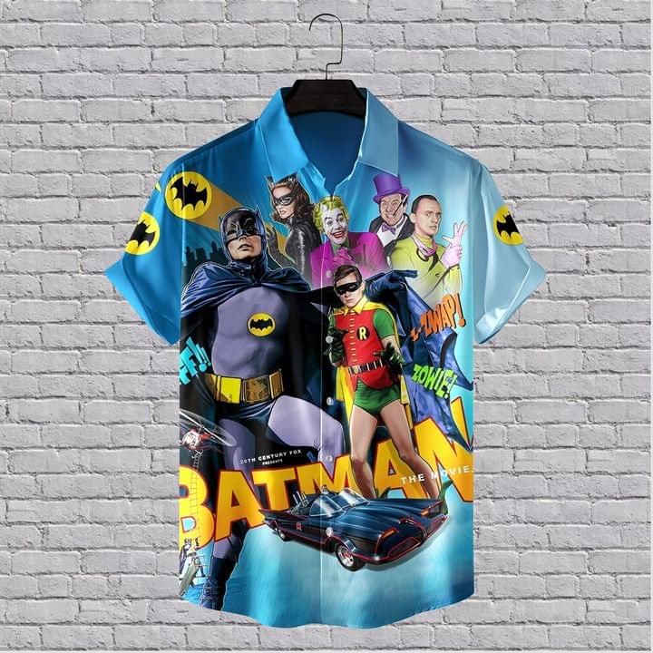 Batman Print Hawaiian Shirt