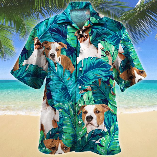 Beagle Dog Lover Tropical Print Hawaiian Shirt