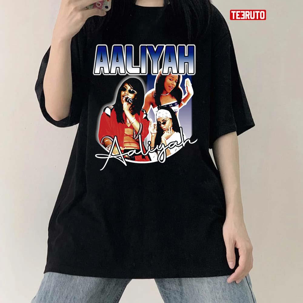 Beautiful Aaliyah Singer Vintage 90s Unisex T-Shirt