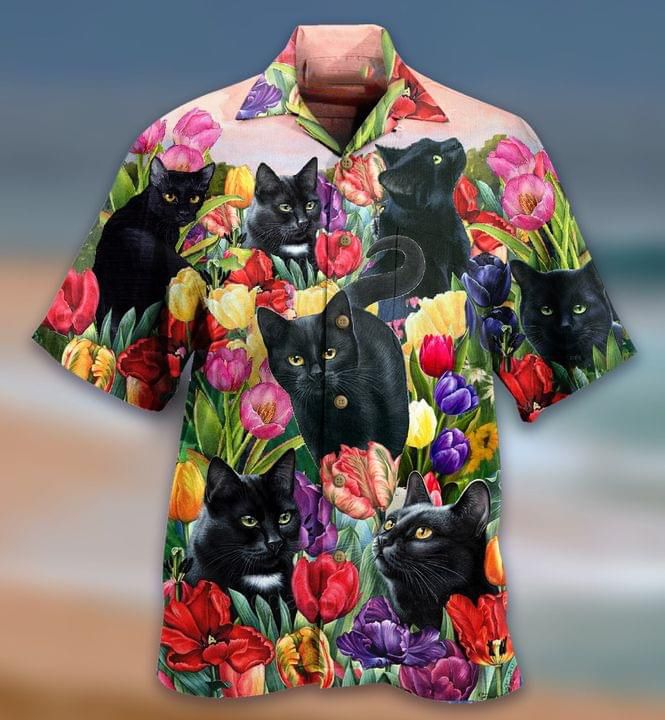 tropical cat shirt