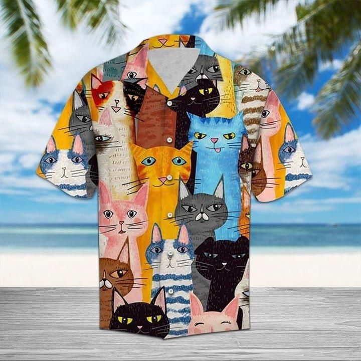 Cat Cute Hawaiian Shirt