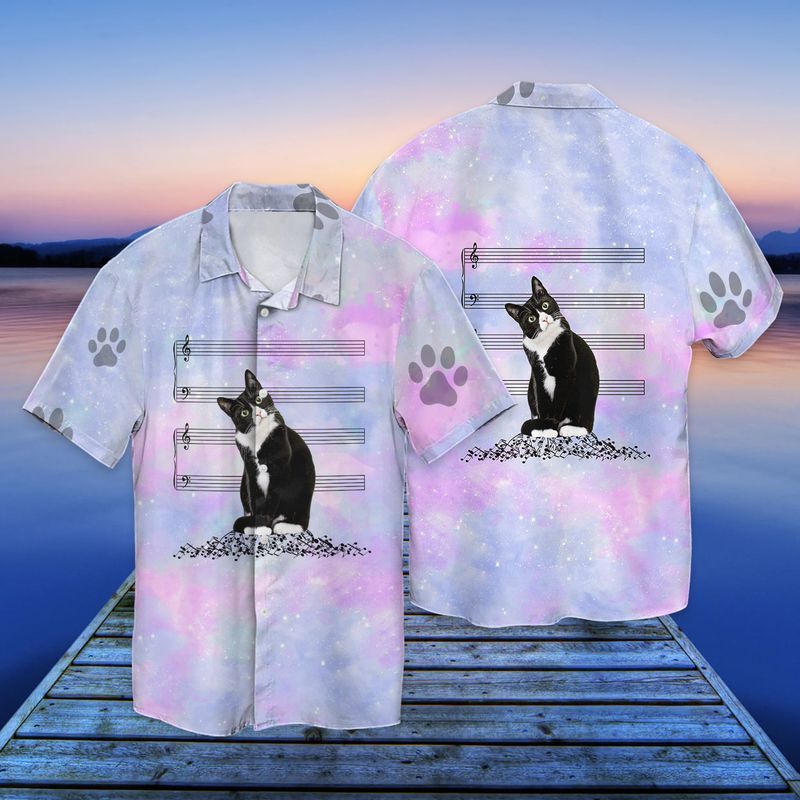Cat Music Hawaiian Shirt