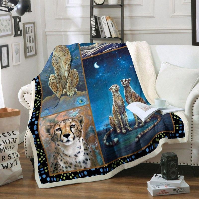 Cheetah Premium Comfy Sofa Throw Blanket