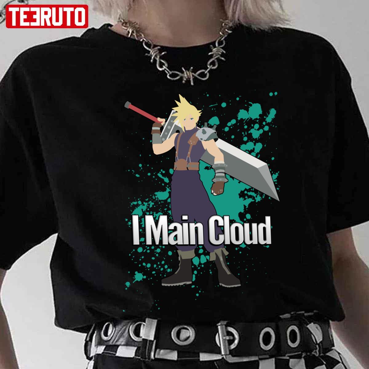 Cloud Super Smash Bros I Main Game Character Unisex T-Shirt