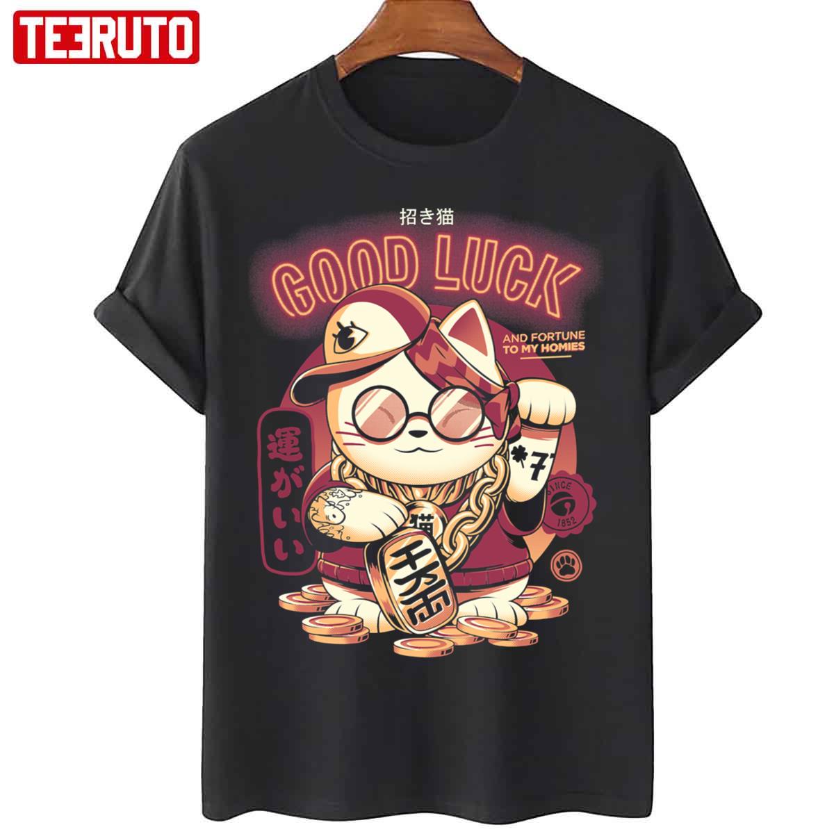 Cool Lucky Cat Japanese Style Unisex Sweatshirt - Teeruto