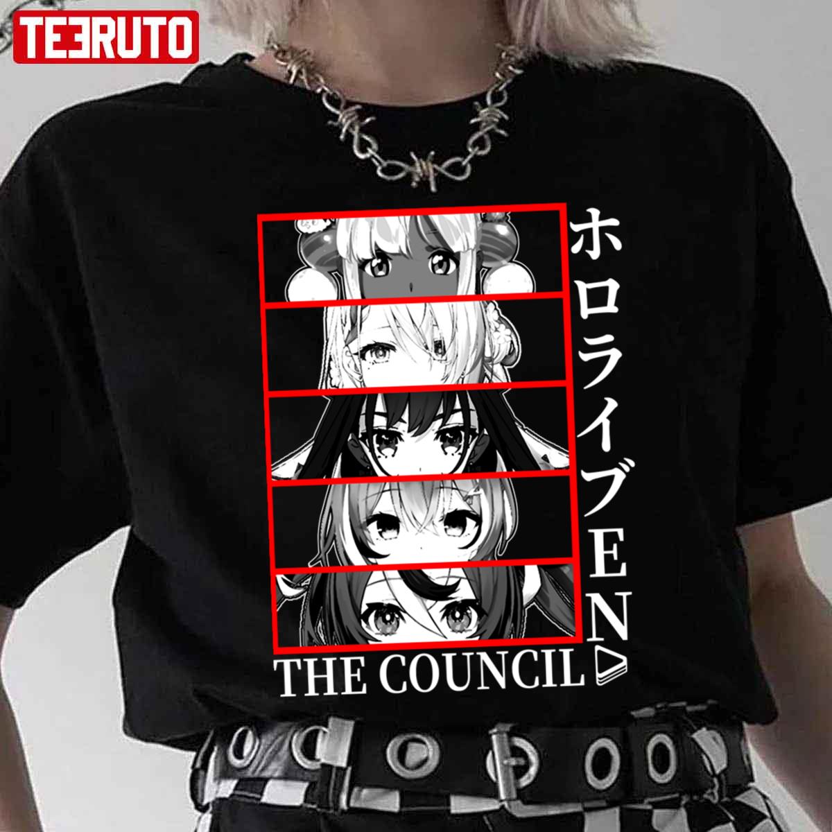 Council Panel Hololive En Unisex T-Shirt