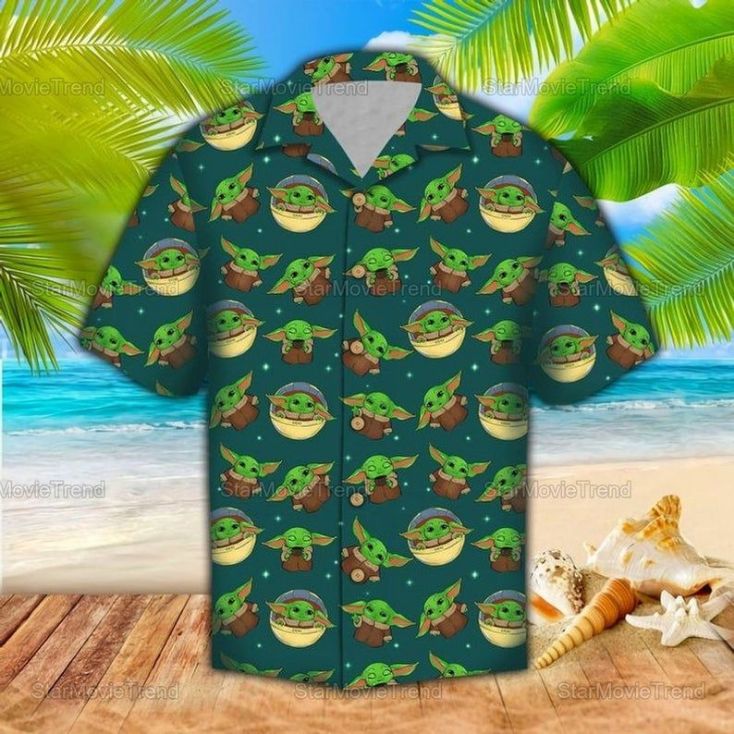 Cute Baby Yoda Star Wars Movie 5 Hawaiian Shirt - Teeruto