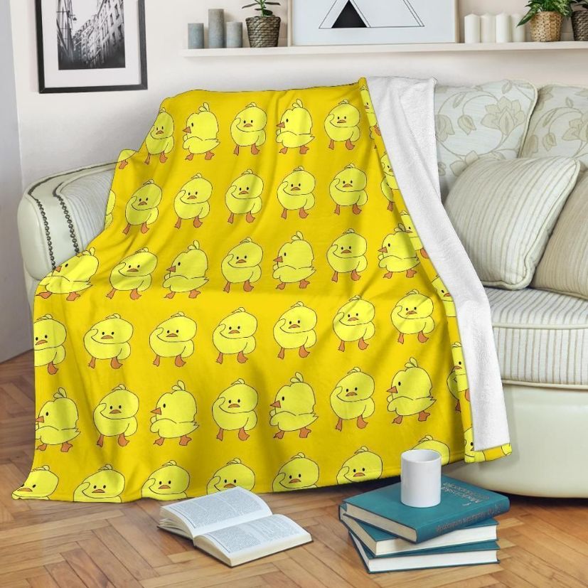 Cute Chicken Fleece Blanket Gift For Fan, Premium Comfy Sofa Throw Blanket Gift