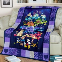 Cute Disney Lan Cartoon Best Seller Fleece Blanket Gift For Fan, Premium Comfy Sofa Throw Blanket Gift