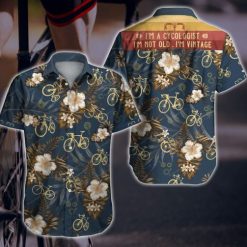 Cycling Vintage Tropical Hawaiian Shirt