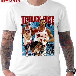 Derrick Rose Mvp Chicago Basketball Signature Vintage Retro 80s 90s Bootleg Unisex T-Shirt