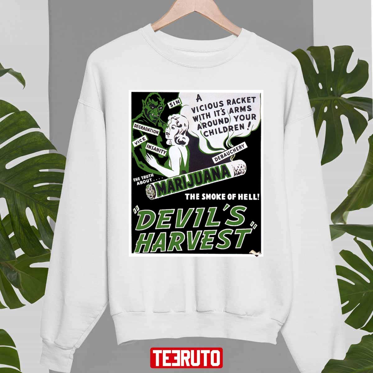 Devil’s Harvet Marijuana Vintage Movie June Doyle Ben Barlow Leo Anthony Unisex Sweatshirt