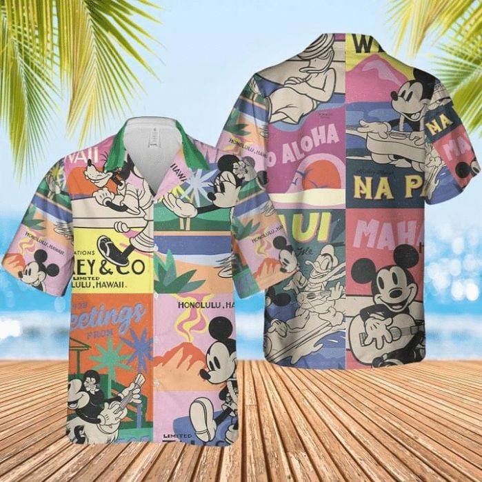 Mickey Mouse Walt Disney Pirates King Hawaiian Shirt - Growkoc