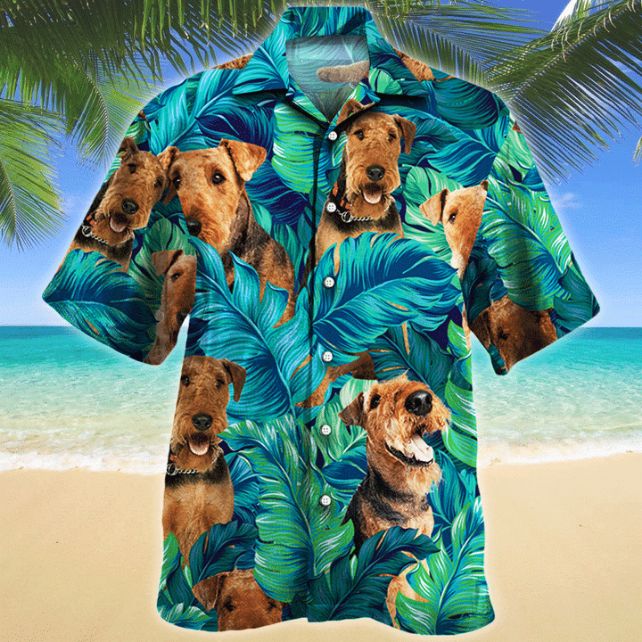 hawaiian shirt dog print