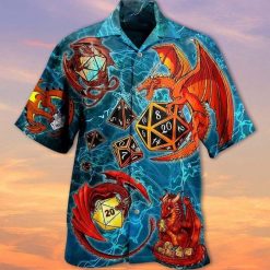 Dragon Print Hawaiian Shirt