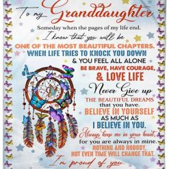 Dream Catcher Butterfly To My Granddaughter Blanket For Granddaughter From Grandma