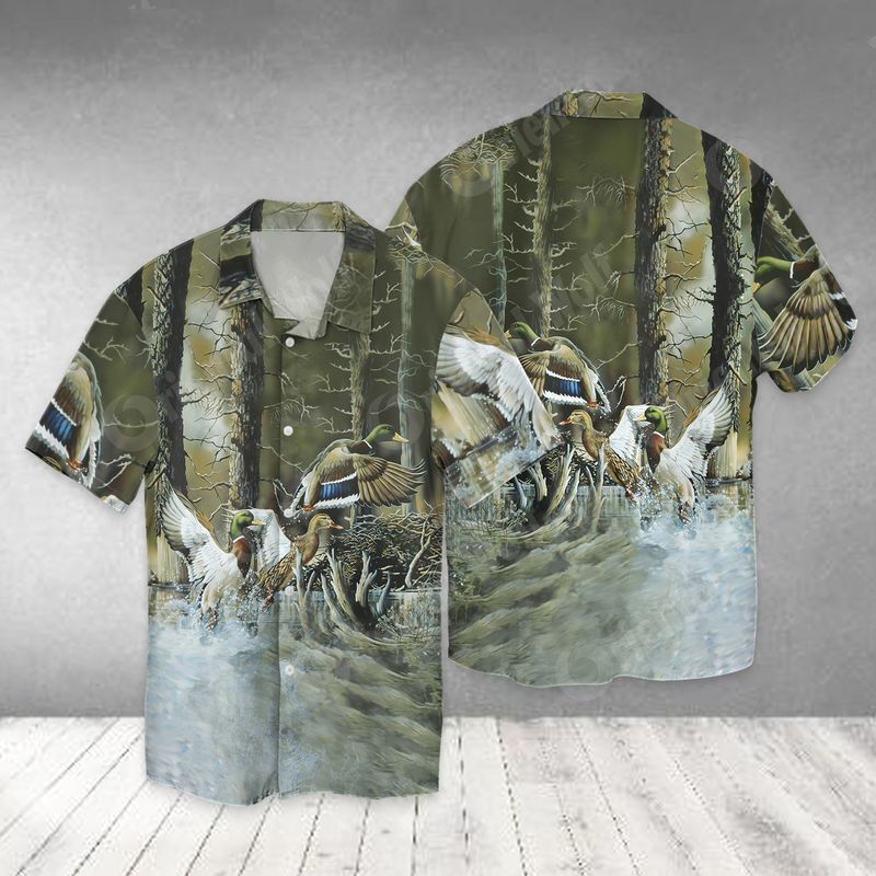 Duck Hunting Hawaiian Shirt