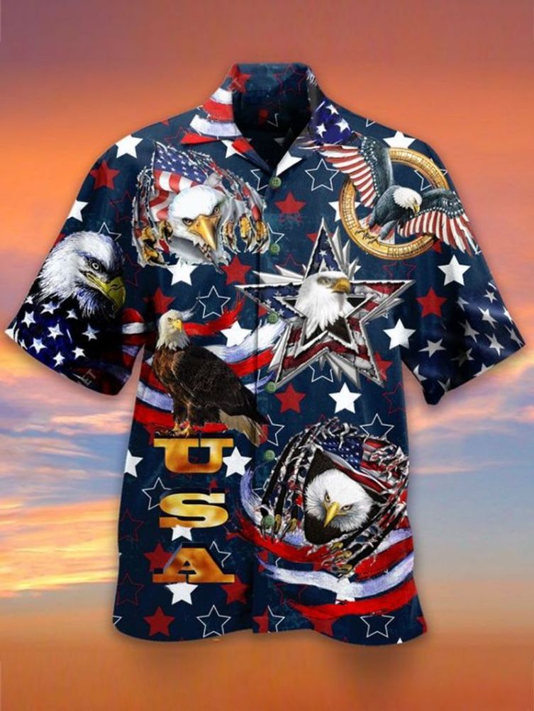 Eagle Veteran Hawaiian Shirt - Teeruto