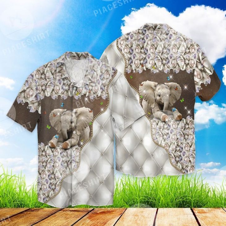 Elephant 2 Hawaiian Shirt