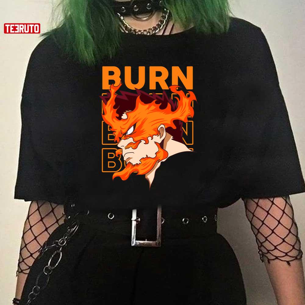 Endeavor Burn Anime Boku No Hero Academia My Hero Academy Unisex T-Shirt