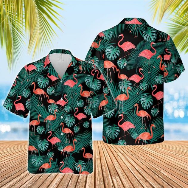 Flamingo Palm Hawaiian Shirt - Teeruto