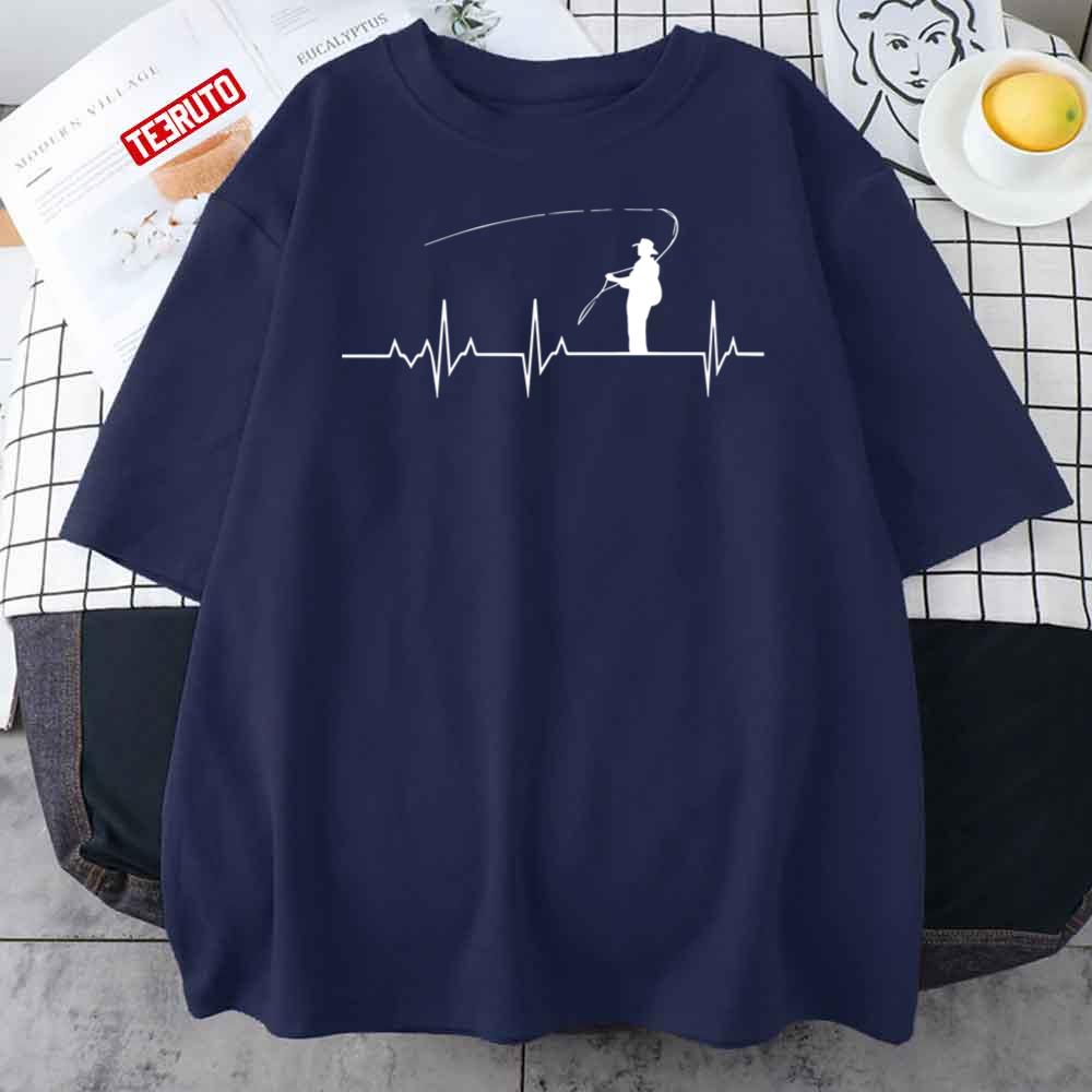 Fly Fishing Heartbeat Unisex T-Shirt