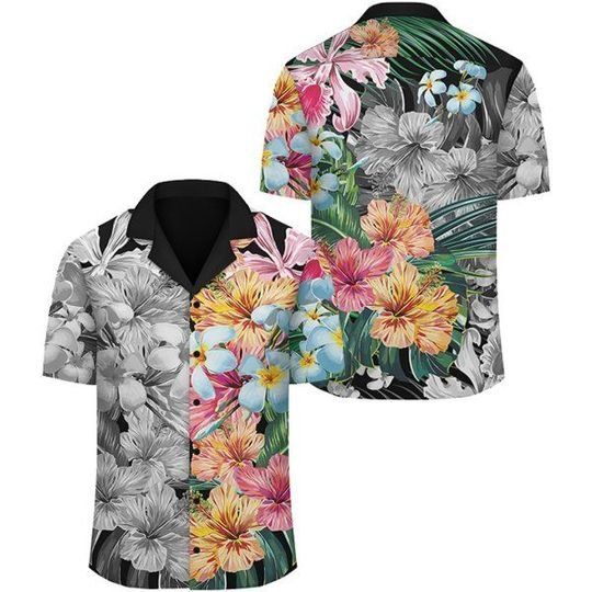 Forest Tropical Flower Hawaiian Shirt