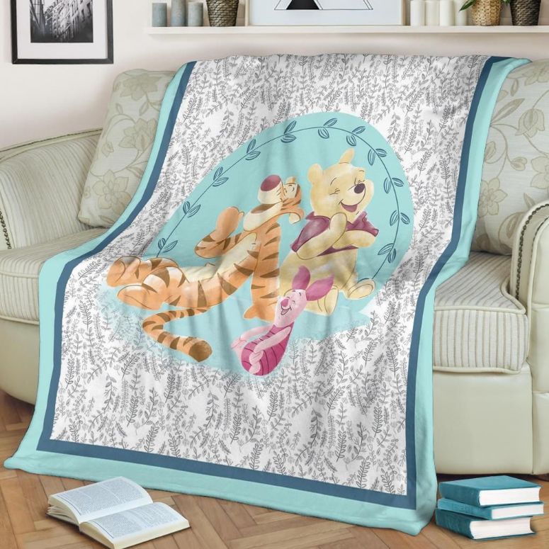 Friend Funny Winnie The Pooh Best Seller Fleece Blanket Gift For Fan, Premium Comfy Sofa Throw Blanket Gift
