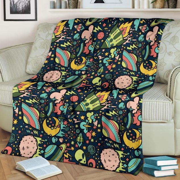Galaxy Premium Fleece Blanket Gift For Fan, Premium Comfy Sofa Throw Blanket Gift