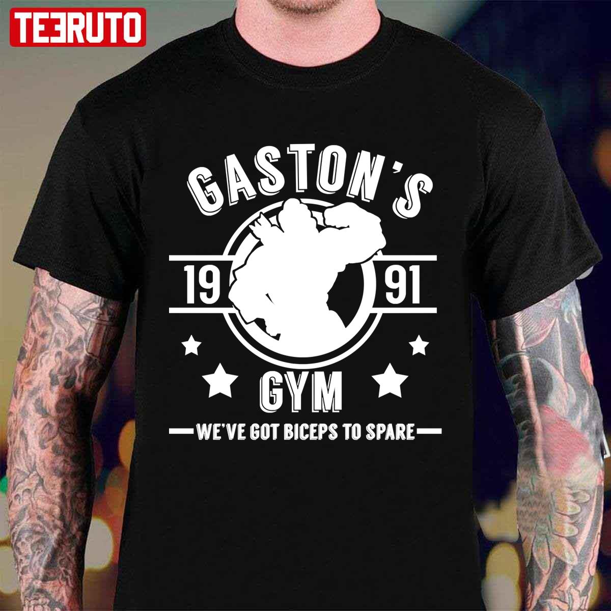 Gaston’s Gym White Version Unisex T-Shirt