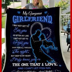 Girlfriend Fleece Blanket Quilt Blanket The One That I Love For Girlfriend