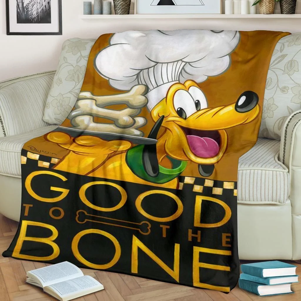 Good The Bone Pluto Disney Best Seller Fleece Blanket Gift For Fan, Premium Comfy Sofa Throw Blanket Gift