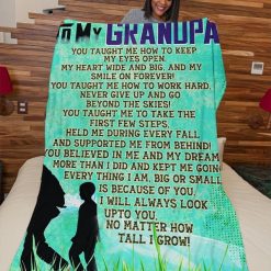 Grandpa Premium Fleece Blanket Quilt Blanket