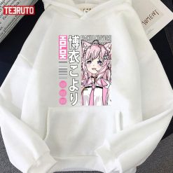 Hakui Koyori Anime Aesthetic Harajuku Hololive Kawaii Pink Unisex Hoodie