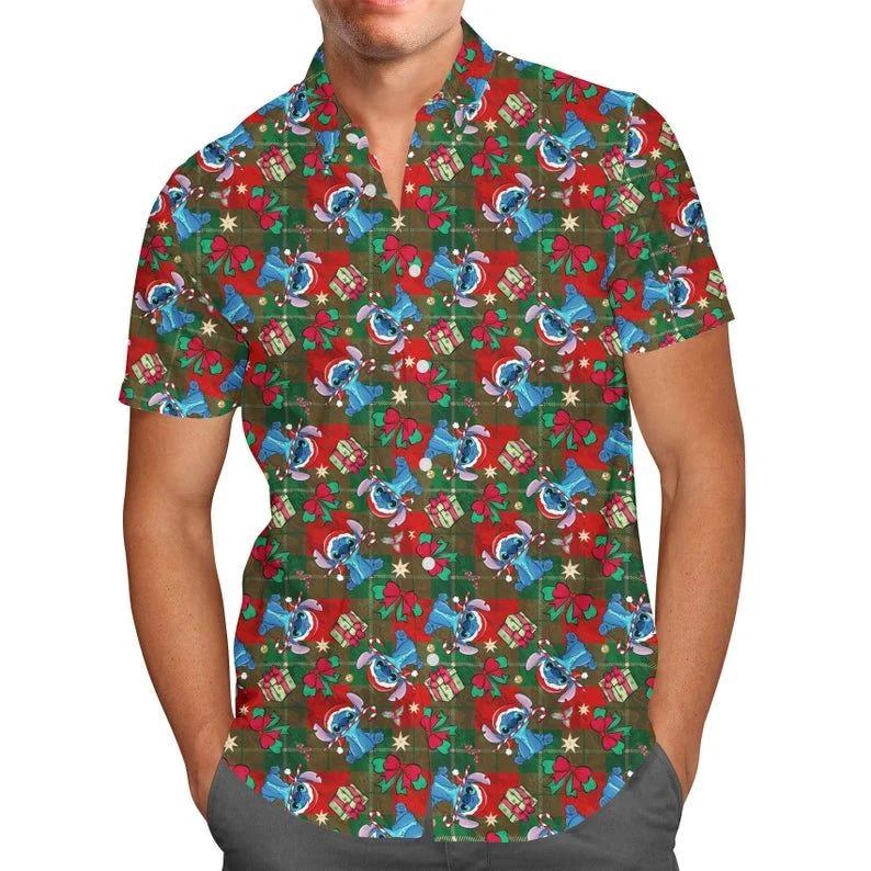 Happy Stitch Christmas Disney Hawaiian Shirt