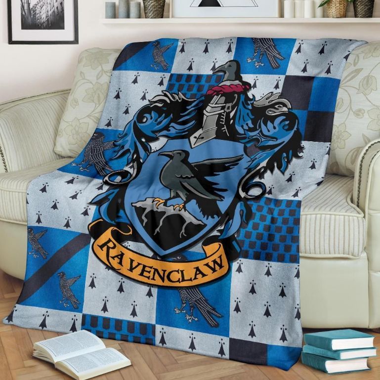 Harry Potter Ravenclaw Best Seller Fleece Blanket Gift For Fan, Premium Comfy Sofa Throw Blanket Gift