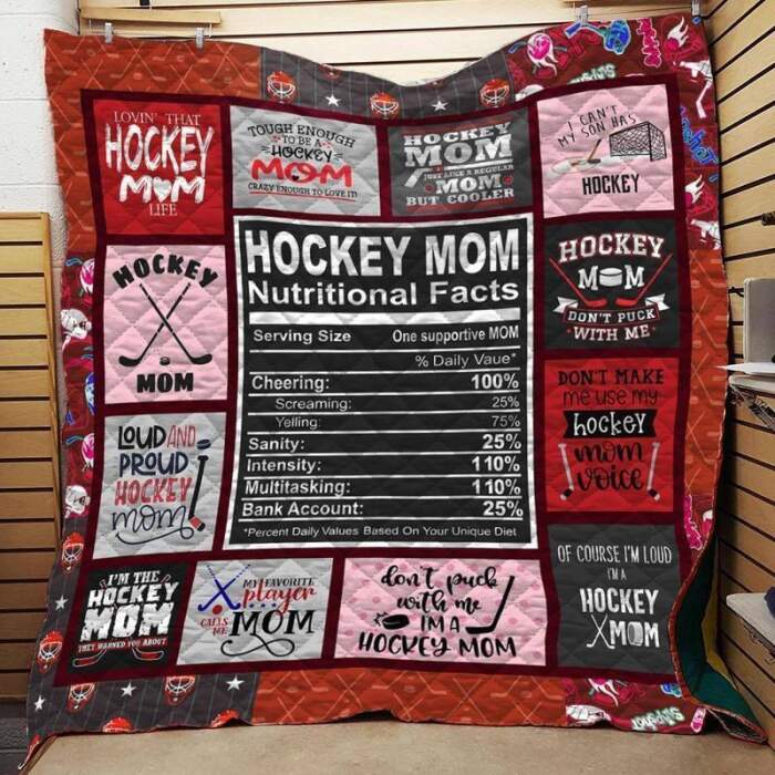 Hockey Mom Blanket For Hockey Lovers For Mom Birthday