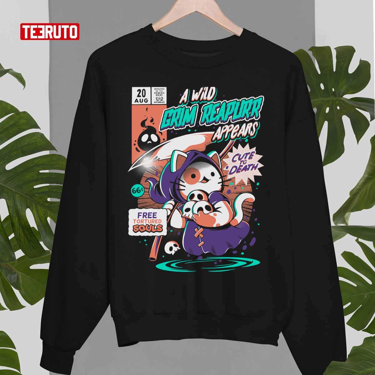 Japanese Style Grim Reapurr Unisex Sweatshirt