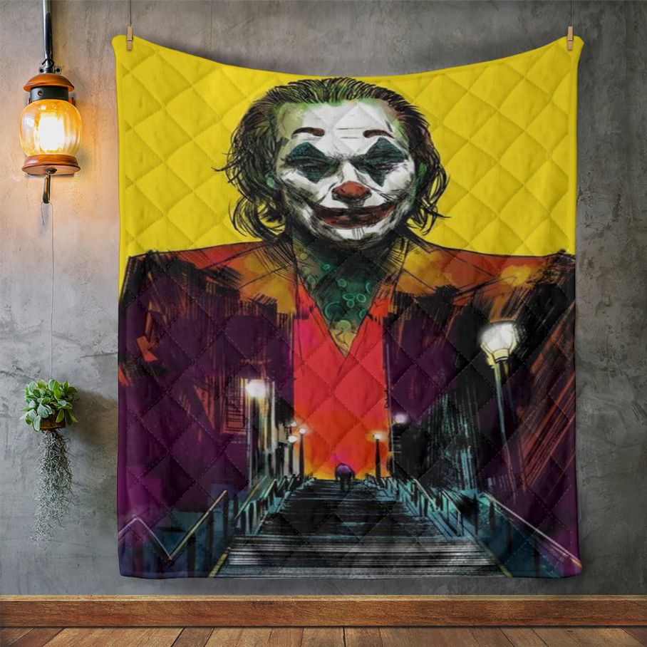 Joker Stairs Painting Art Quilt Blanket, Joker Stairs Painting Art Quilt Blanket