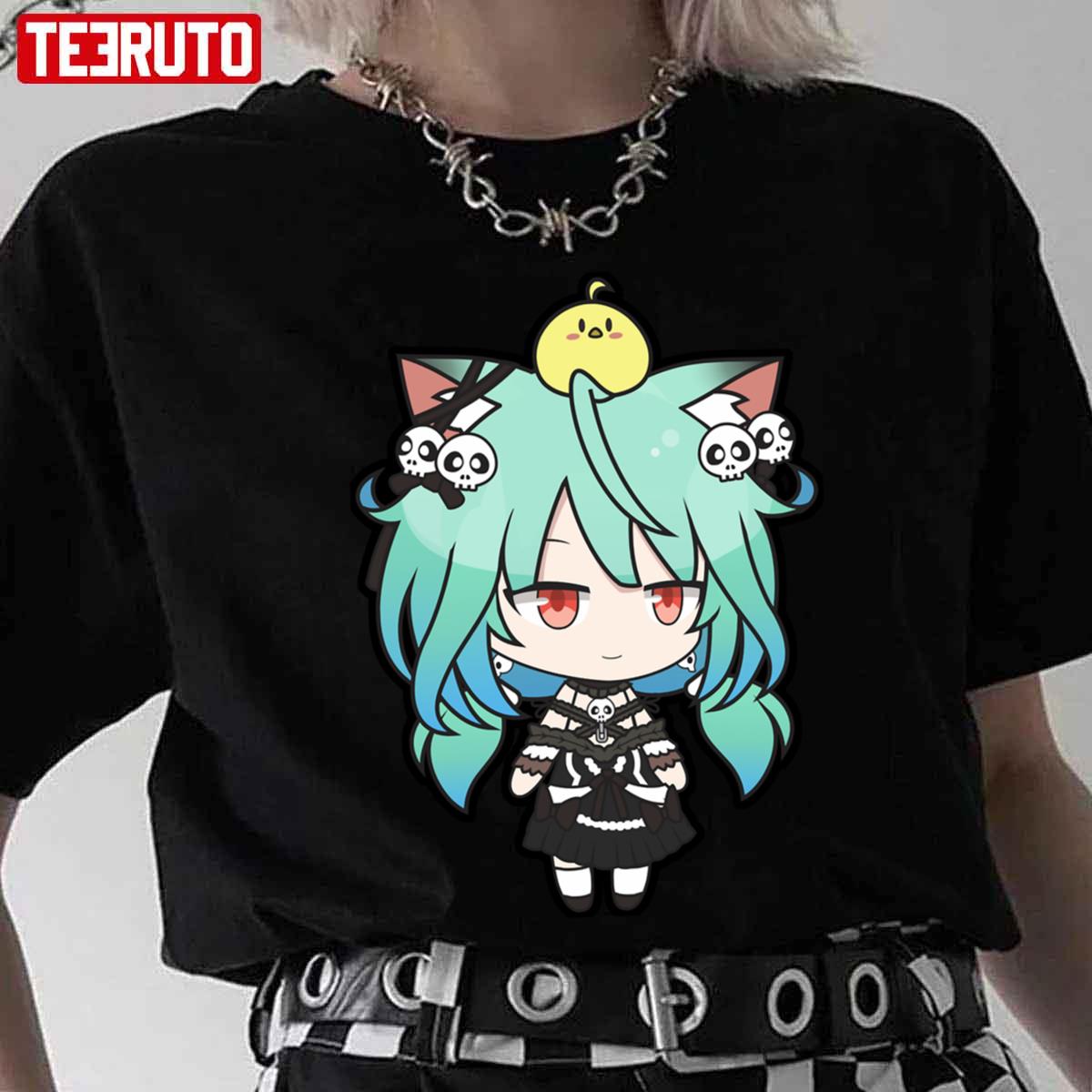 Kawaii Goth Uruha Rushia Hololive Unisex T-Shirt