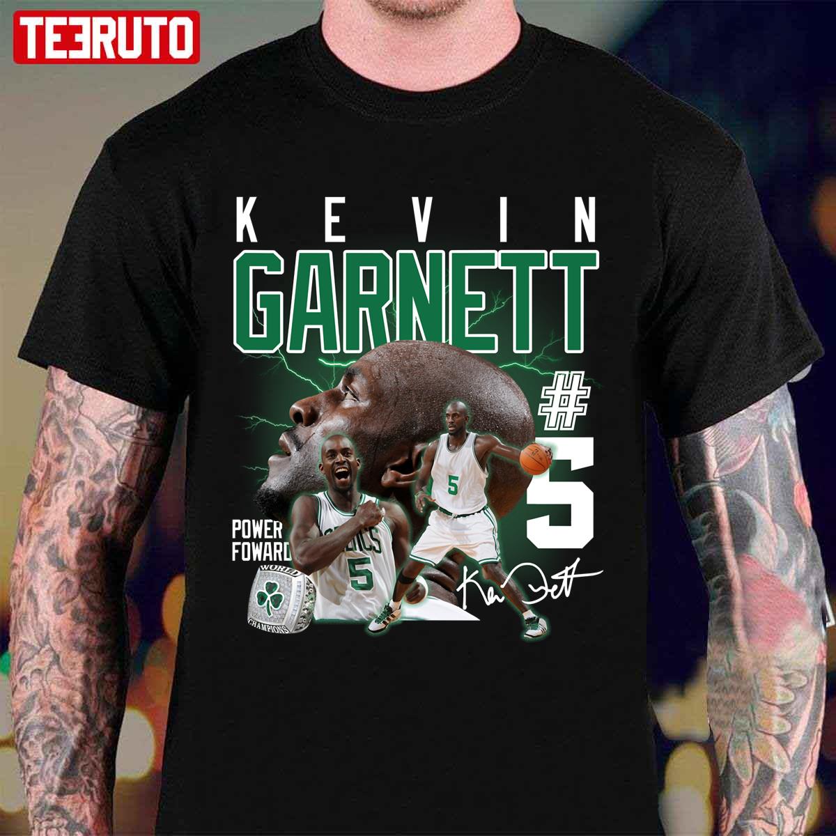 Kevin Garnett The Big Ticket Basketball Legend Signature Vintage 90s Bootleg Unisex T-Shirt