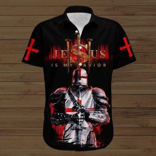 Knights Templar Jesus Hawaiian Shirt