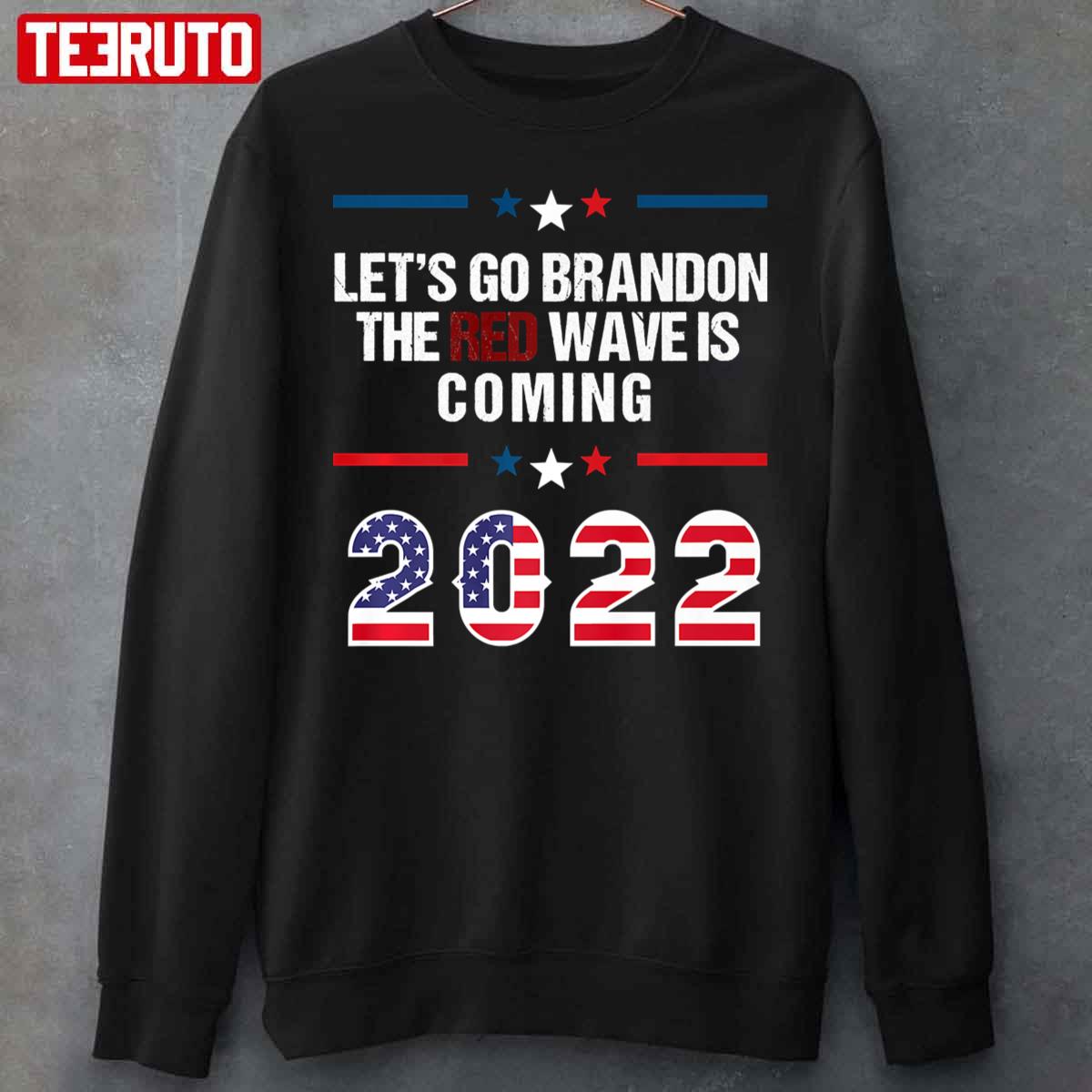 Let’s Go Brandon The Red Wave Is Coming 2022 Conservative Unisex Sweatshirt